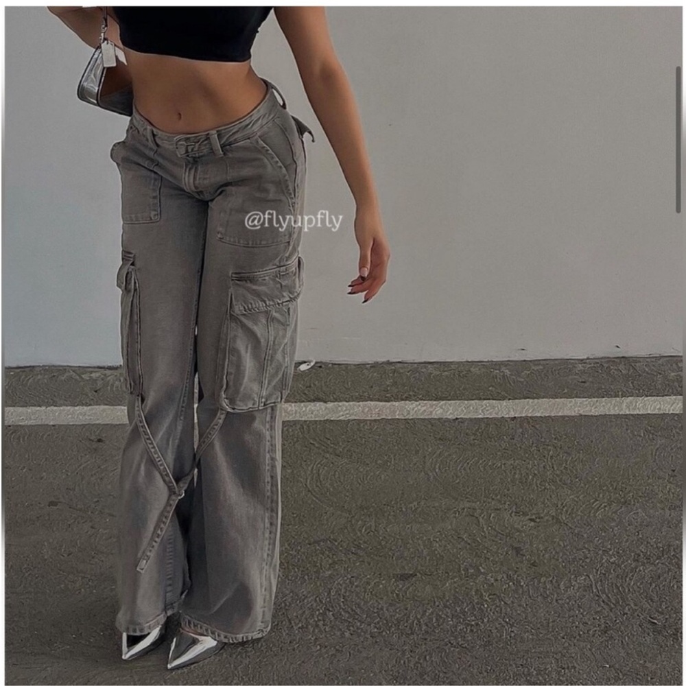 Stylish Gray Cargo Pants for Women ZARA NWT